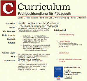 Curriculum online - Fachbuchhandlung fr Pdagogik