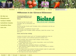 Homepage der Bio-Grtnerei Bltenmeer - Jungpflanz